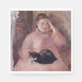 Guardanapo De Papel Mulher com gato (de Edouard Manet)
