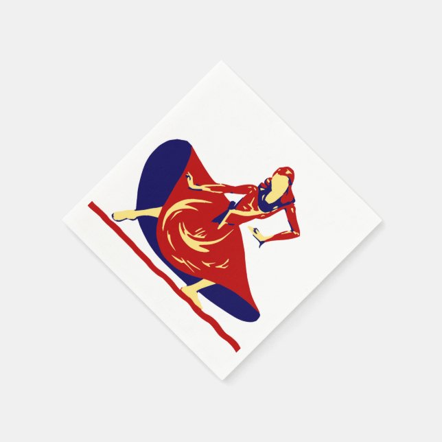 Guardanapo De Papel Mulher Dançarina Party Napkins (Canto)