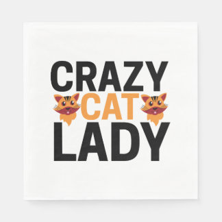 Guardanapo De Papel Mulher de gato louca