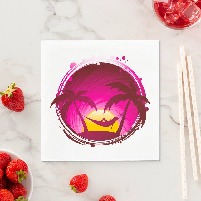 Guardanapo De Papel Mulher Em Um Hammock (Criador carregado)