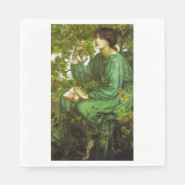 Guardanapo De Papel Mulher em Verde (Sonho do Dia) (por D.G. Rosetti)