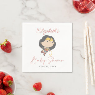 Guardanapo De Papel Mulher Maravilha   Novo Bebê Em Breve