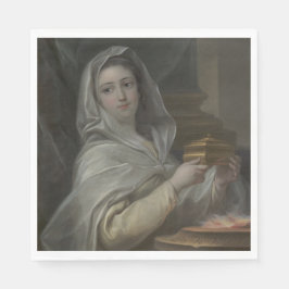 Guardanapo De Papel Mulher retratada como Virgem Vestal (Roma Antiga)