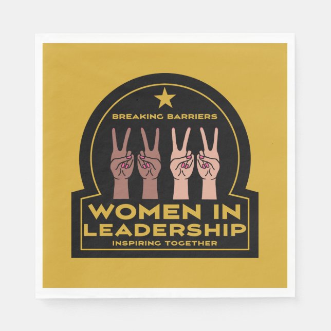 Guardanapo De Papel Mulheres na liderança (Frente)