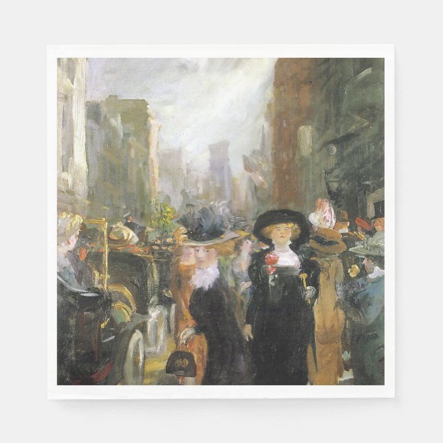 Guardanapo De Papel Mulheres na Quinta Avenida (Nova Iorque, EUA) (NYC (Frente)