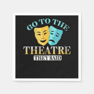 Guardanapo De Papel Mulheres vão ao teatro - Engraçado ensaio de tea