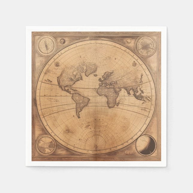 Guardanapo De Papel Mundo Rustic Vintage (2) (Frente)