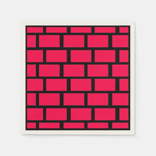GUARDANAPO DE PAPEL MURA BRICK VERMELHA (Frente)