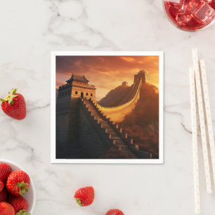 Guardanapo De Papel Muro de excelente da China Sunset - Majestoso
