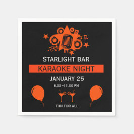 Guardanapo De Papel Muro de Promoção do Karaoke