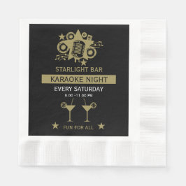 Guardanapo De Papel Muro de Promoção do Karaoke