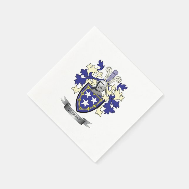 Guardanapo De Papel Murray Family Crest Casaco de Armas (Canto)