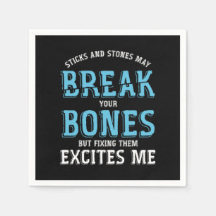 Guardanapo De Papel Músculos Cirurgião Ósseo Presente Ortopedico