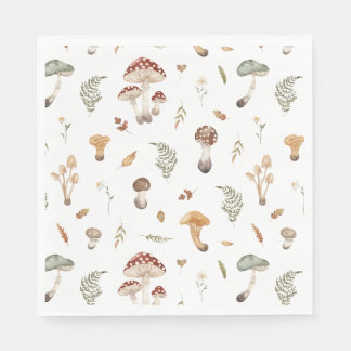 Guardanapo De Papel Mushroom Birthday Napkin