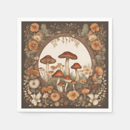 Guardanapo De Papel Mushroom Cottagecore