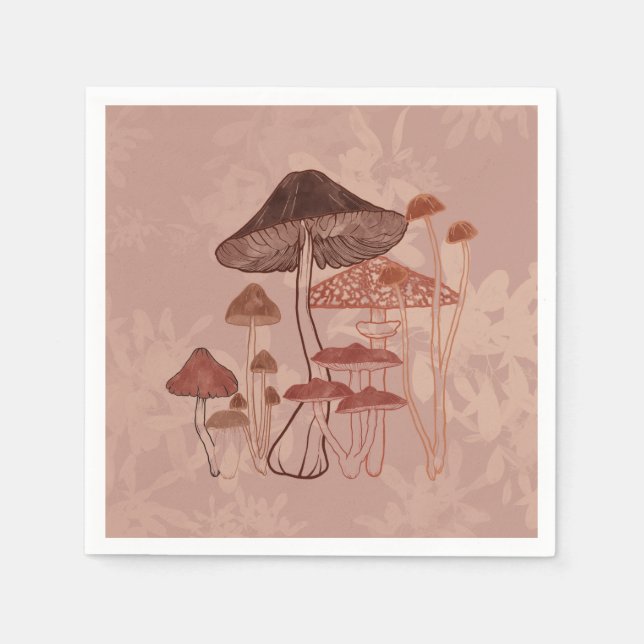 Guardanapo De Papel Mushroom Love (Frente)
