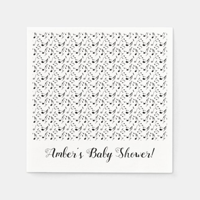 Guardanapo De Papel Music Custom Party Napkins (Frente)