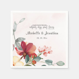 Guardanapo De Papel Música de Salomão 3:4 Encontrei o One Floral