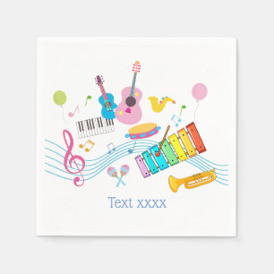 Guardanapo De Papel música, instrumentos musicais, tambores cantando