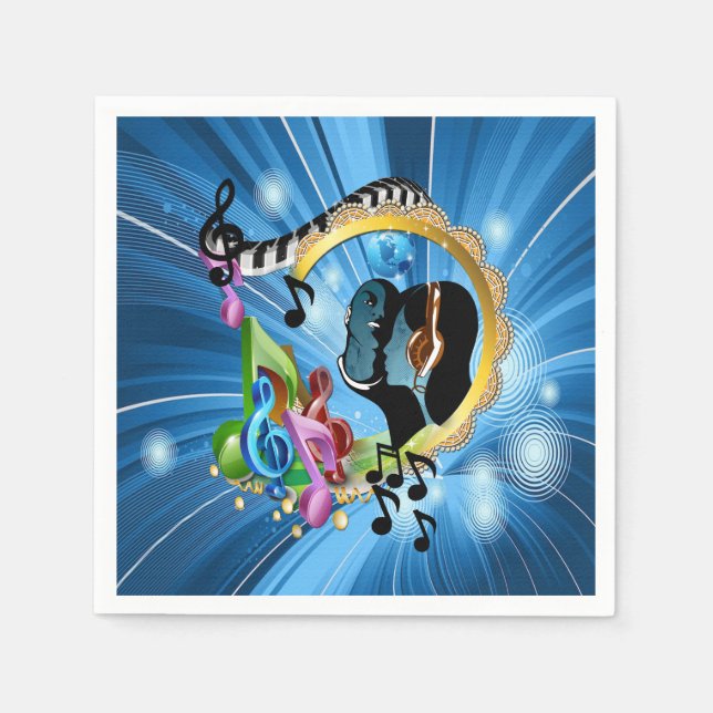 Guardanapo De Papel Música para a Alma (Frente)