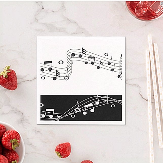 Guardanapo De Papel Música Pensada Picnic & Party Cocktail Napkins (Criador carregado)