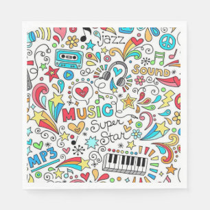Guardanapo De Papel Musical