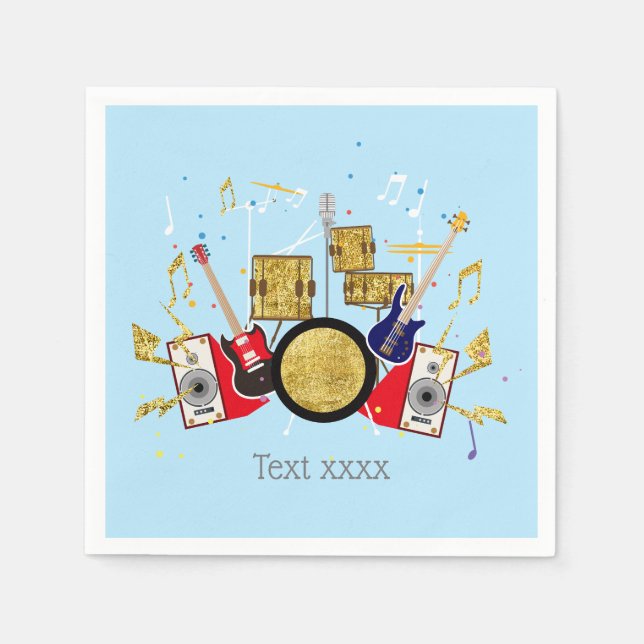Guardanapo De Papel musical de grupo de violão (Frente)