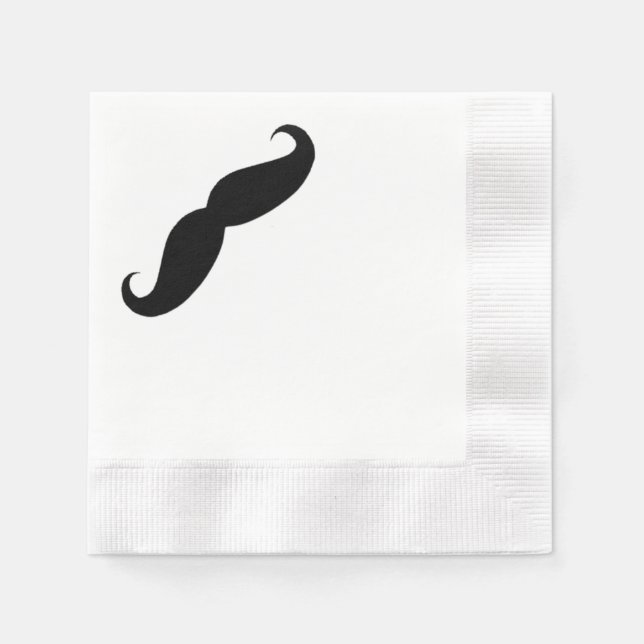 Guardanapo De Papel Mustache Napkins (Frente)