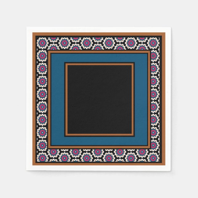 Guardanapo De Papel MVB Mexicano Monograma Able Accent design 1 (Frente)