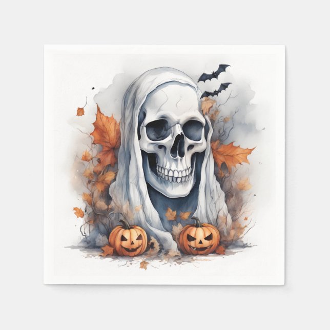 Guardanapo De Papel Mystic Halloween Ghost Art (Frente)