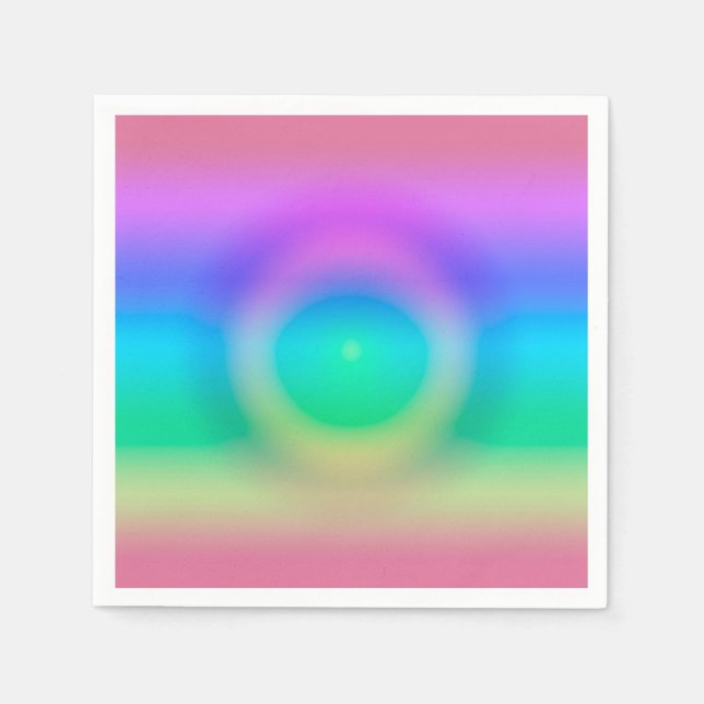 Guardanapo De Papel Mystic Rainbow Eye Ombre (Frente)