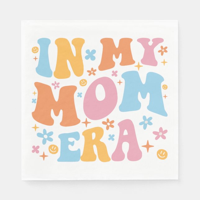 Guardanapo De Papel Na Minha Era Mãe Eu (Frente)