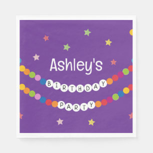 Guardanapo De Papel Na minha Festa de aniversário da Era Bracelet de A