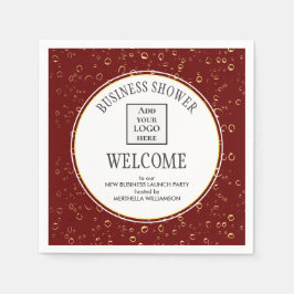 Guardanapo De Papel Na moda Burgundy BUSINESS CHÁ