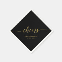 Na moda Elegante Dourado e preto aplausos