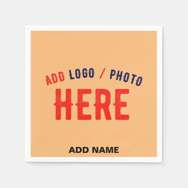 GUARDANAPO DE PAPEL NA MODA MODERNO PERSONALIDADE PEACH ORANGE VERIFIC (Frente)