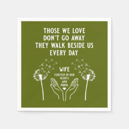 Guardanapo De Papel Na Recepção Funeral da Memória