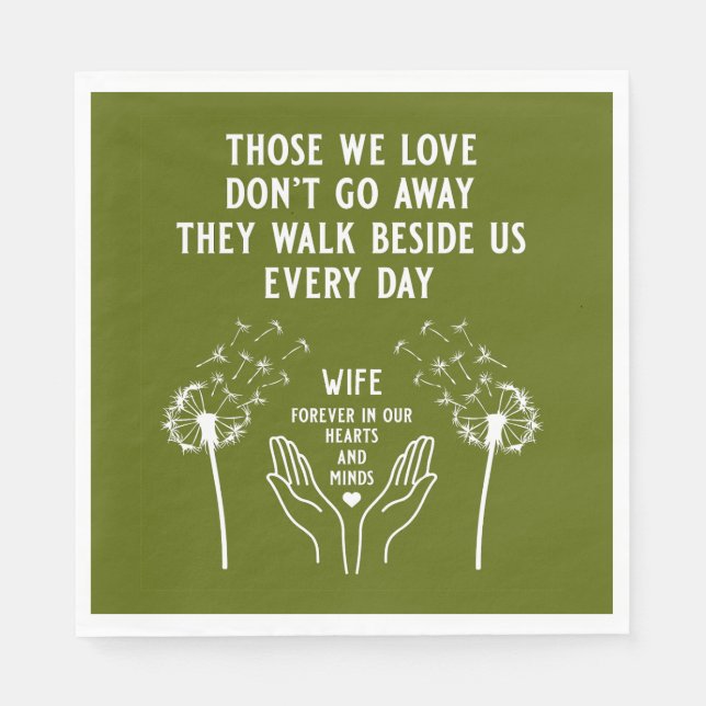 Guardanapo De Papel Na Recepção Funeral da Memória (Frente)