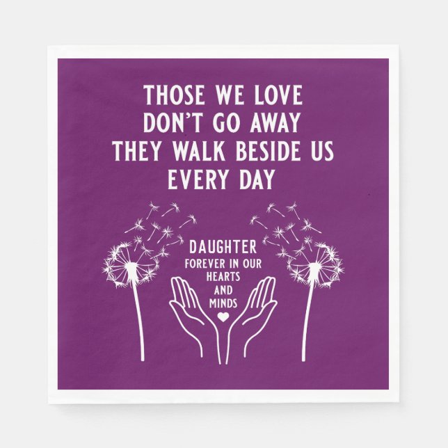 Guardanapo De Papel Na Recepção Funeral da Memória (Frente)