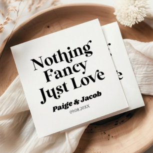 Guardanapo De Papel Nada Rico Adora Casamento Casual Retroativo