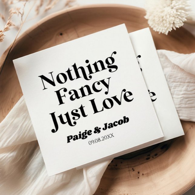 Guardanapo De Papel Nada Rico Adora Casamento Casual Retroativo (Criador carregado)