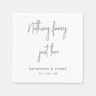 Guardanapo De Papel Nada Rico Adora Casamento Monocromático