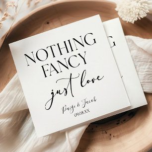 Guardanapo De Papel Nada Rico Apenas Ama Casamento Casual Minimalista
