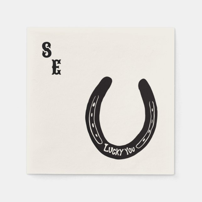 Guardanapo De Papel Nakin personalizável de coquetel ocidental (Frente)