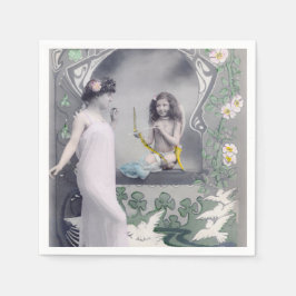 Guardanapo De Papel namorados Art Nouveau 1904