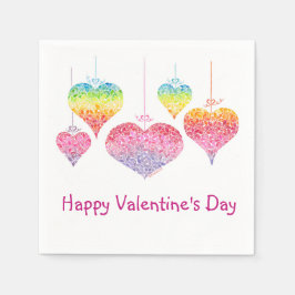 Guardanapo De Papel Namorados Cardíacos Coquetel Napkins