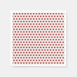 Guardanapo De Papel Namorados cor-de-rosa vermelho Coração