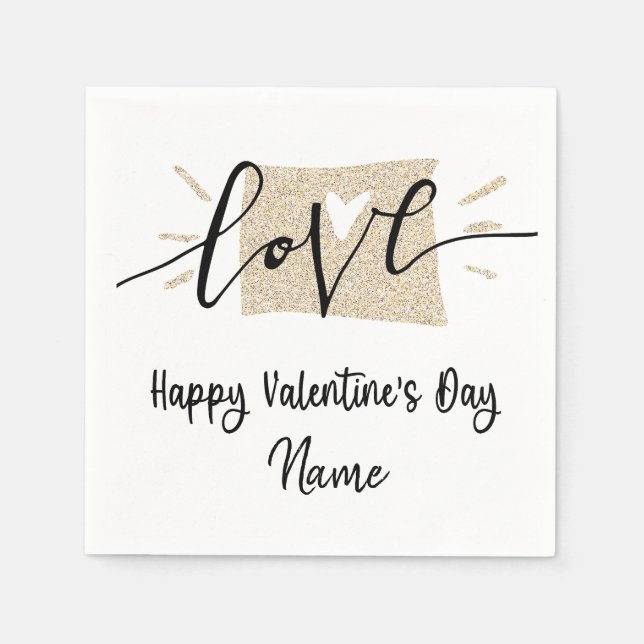 Guardanapo De Papel Namorados de golfe com amor (Frente)