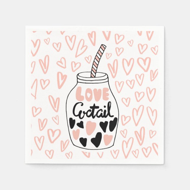 Guardanapo De Papel Namorados Perfeitos Coquetel Napkin (Frente)