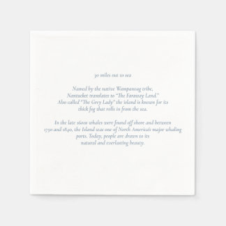 Guardanapo De Papel Nantucket 30 milhas para o Mar Cocktail Napkins